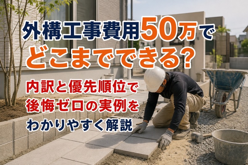 外 構 工事費用50万 外 構 工事費用50万